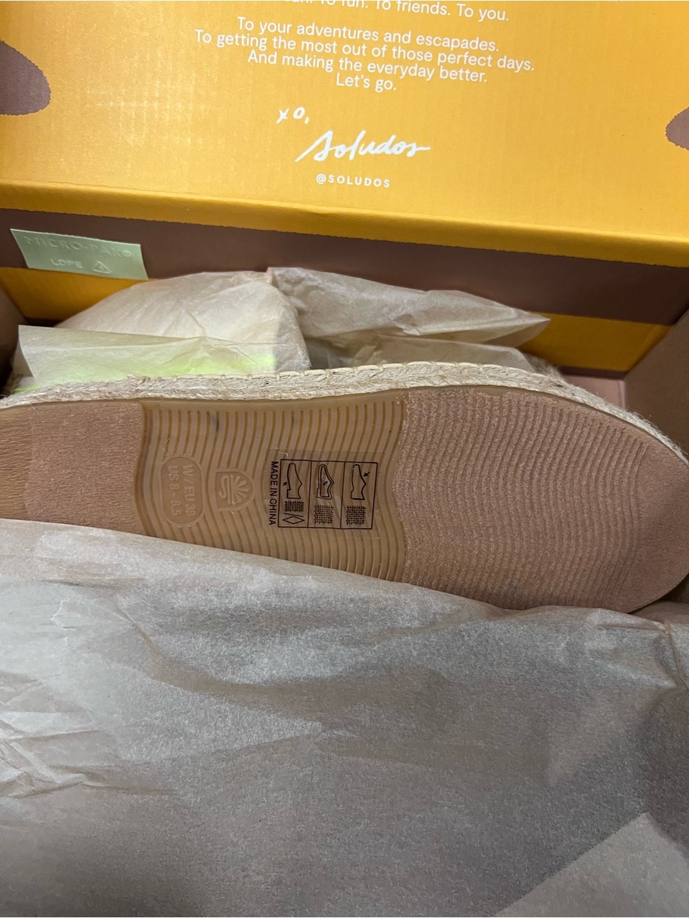 Soludos x Molyan Neon Smoking Mule Espadrilles NEW - Picture 11 of 11